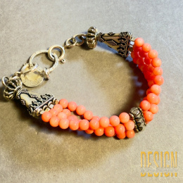 Bransoletka z naturalnego koralu i srebra 925 – unikatowa biżuteria handmade