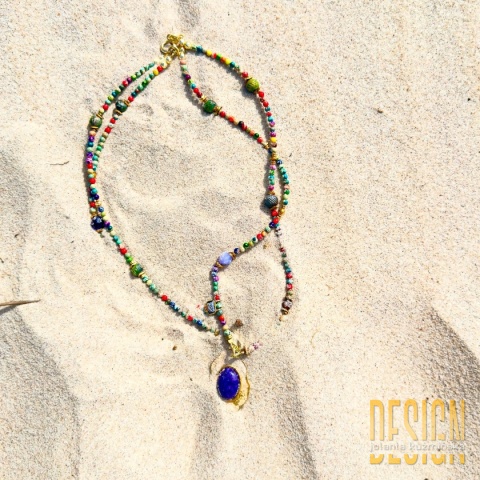 Naszyjnik jaspisy czaroit biżuteria premium JKD