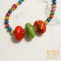 Kolorowy naszyjnik z jaspisu – naturalne kamienie 45 cm | Kuźmińska Design