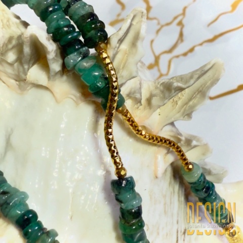 Naszyjnik ze szmaragdów z zawieszką skorpiona | Kuźmińska Design