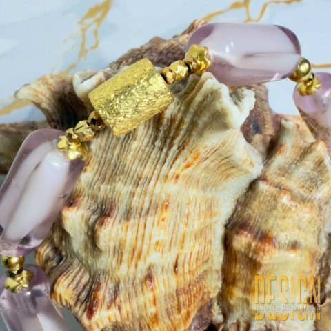 Bransoletka Murano srebro złocone 24k – 20,5 cm