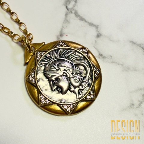 Naszyjnik z cytrynów Unikat 1/1 | Srebro złocone 24k