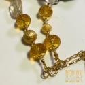 Naszyjnik z cytrynów Unikat 1/1 | Srebro złocone 24k