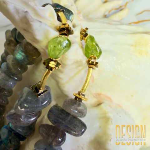 Naszyjnik z labradorytów z antyczną zawieszką Juliusza Cezara | Kolekcja Antiqua – Kuźmińska Design