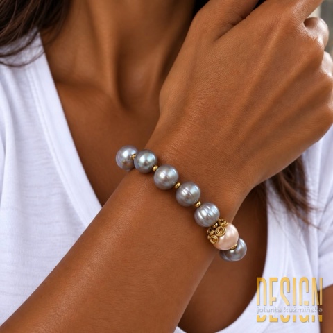 Bransoletka Grey Pearl