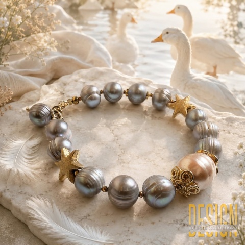 Bransoletka Grey Pearl