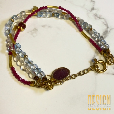 Bransoletka Topaz, Cytryn i Spinel Rubinowy