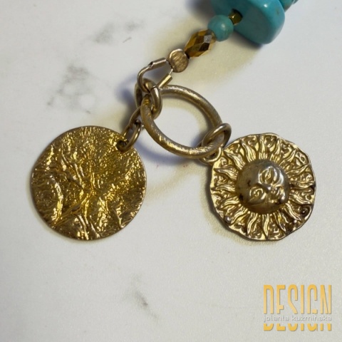Bransoletka Turkus – Charms Słońce | Kuźmińska Design