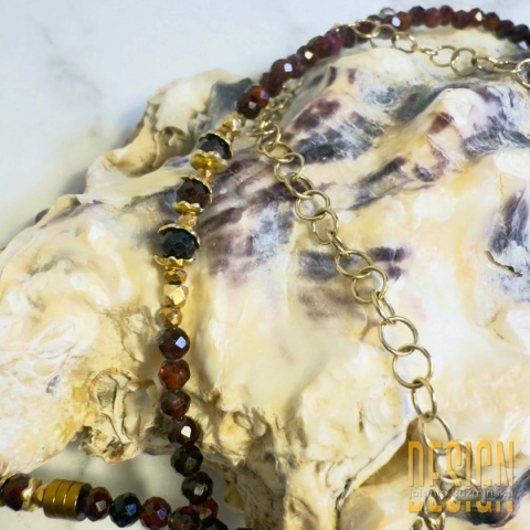 Naszyjnik Granaty Murano – Mandala